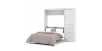 Full Nebula Wall Bed with Storage 84"